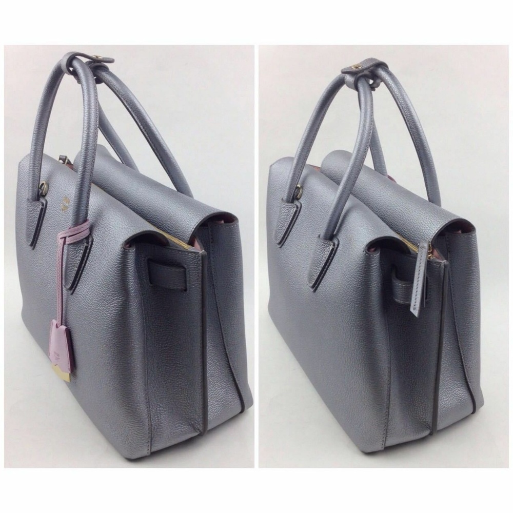 MCM Medium Metalic Milla Leather Tote - Picture 3 of 8